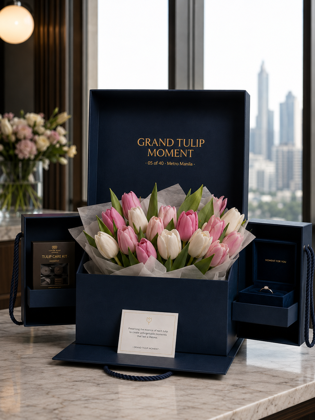 Grand tulip bouquet
